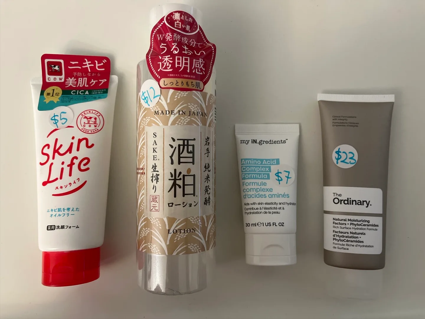 Unscented Skincare Lot: Skin Life, Sake Lotion, The Ordinary thumbnail