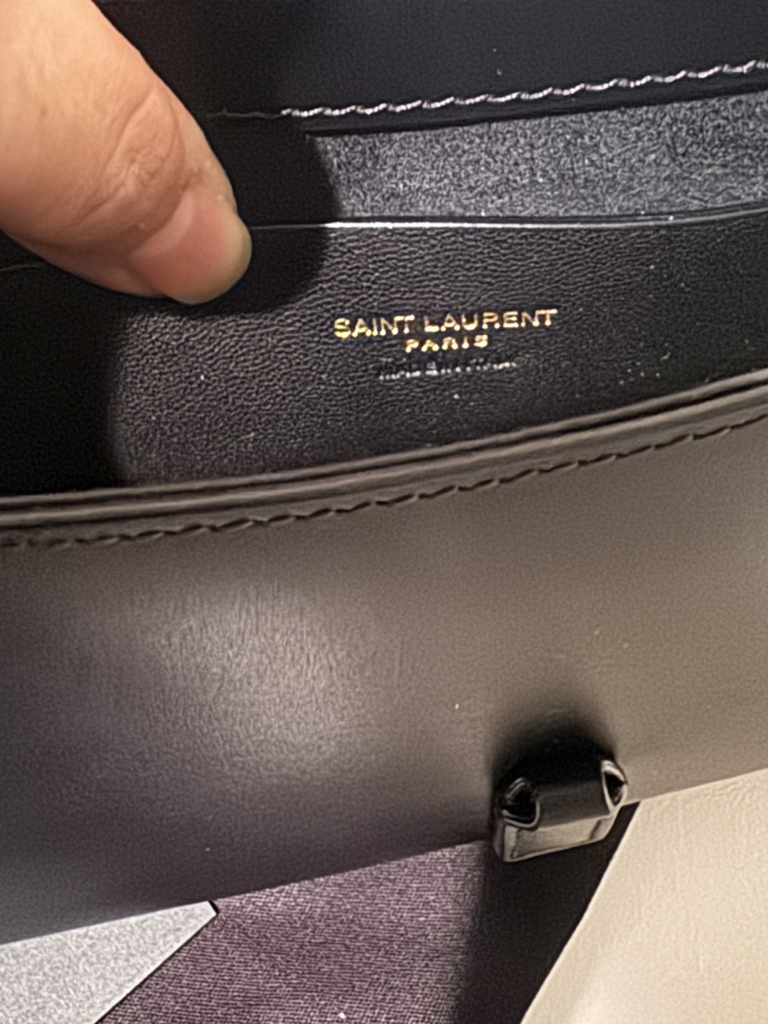Saint Laurent YSL Black Leather Hobo Bag - photo 5
