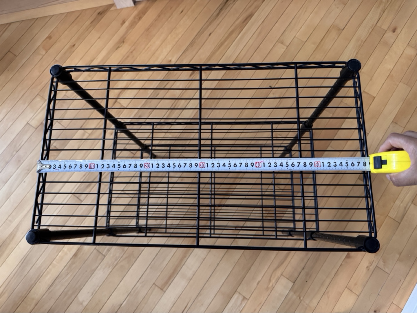Black Metal 3-Tier Shelving Unit - photo 3