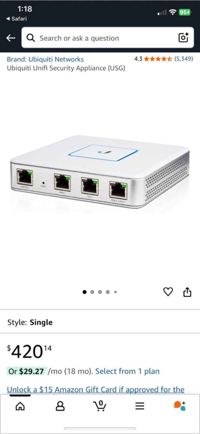 Ubiquiti Unifi Security Firewall (USG) - photo 2