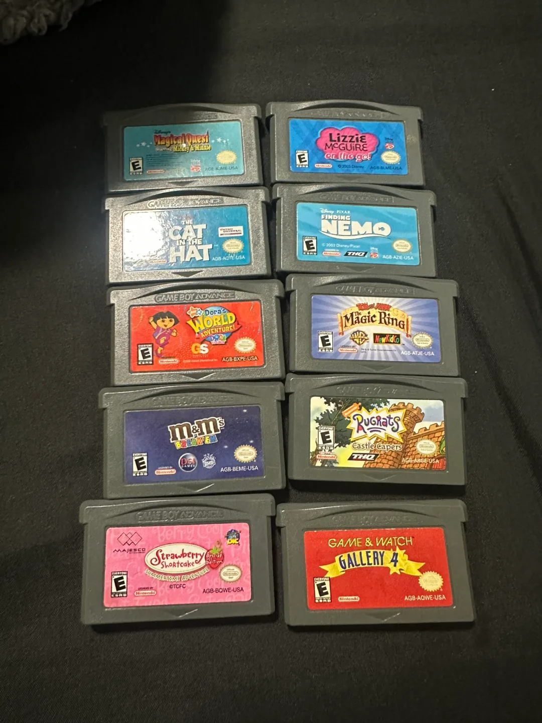 Gameboy advanced games