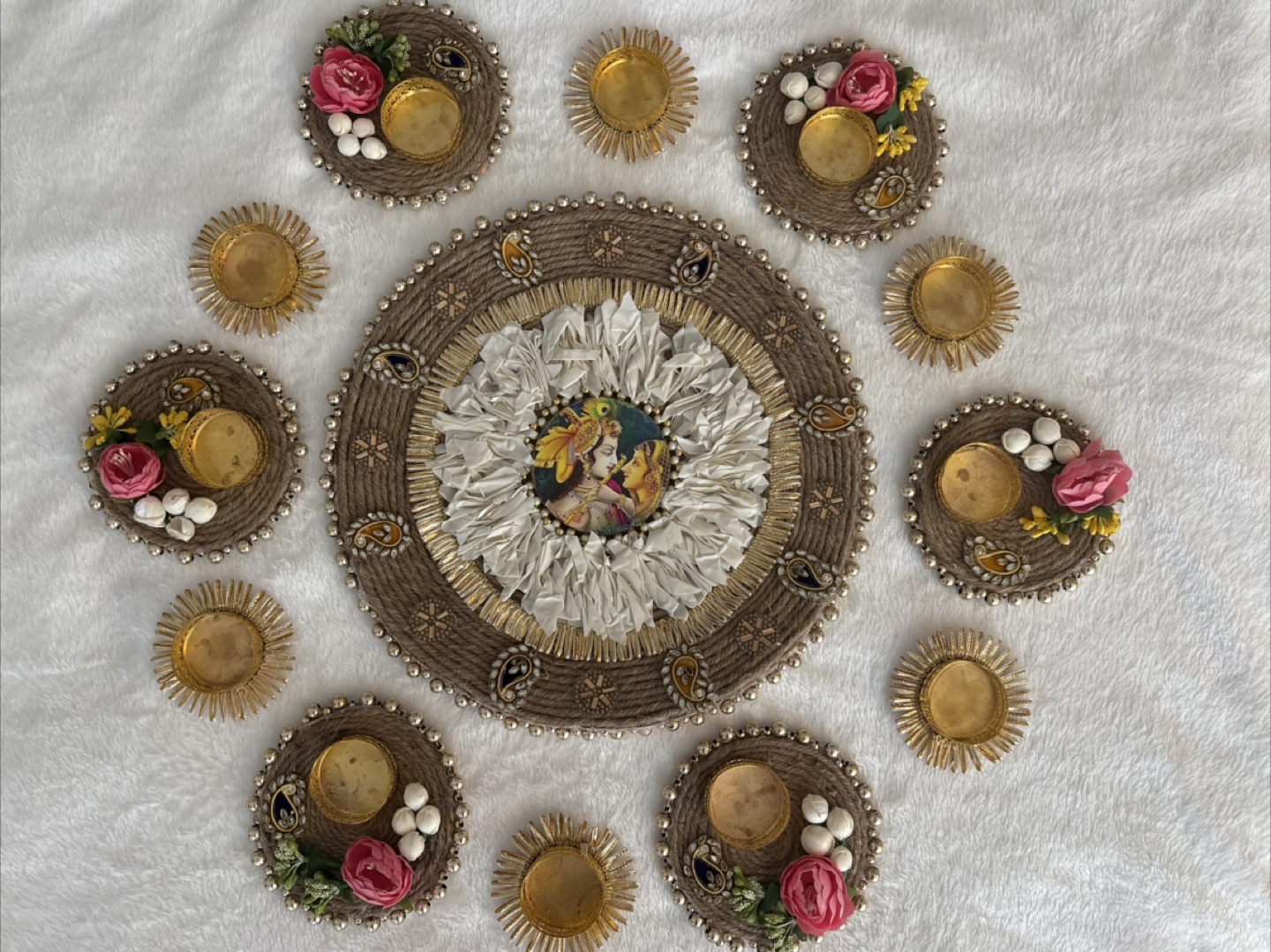 Handcrafted pre-made Rangoli set - photo 2