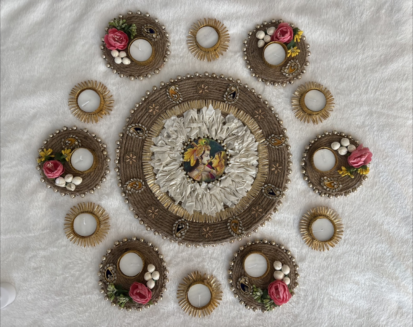 Handcrafted pre-made Rangoli set - photo 3