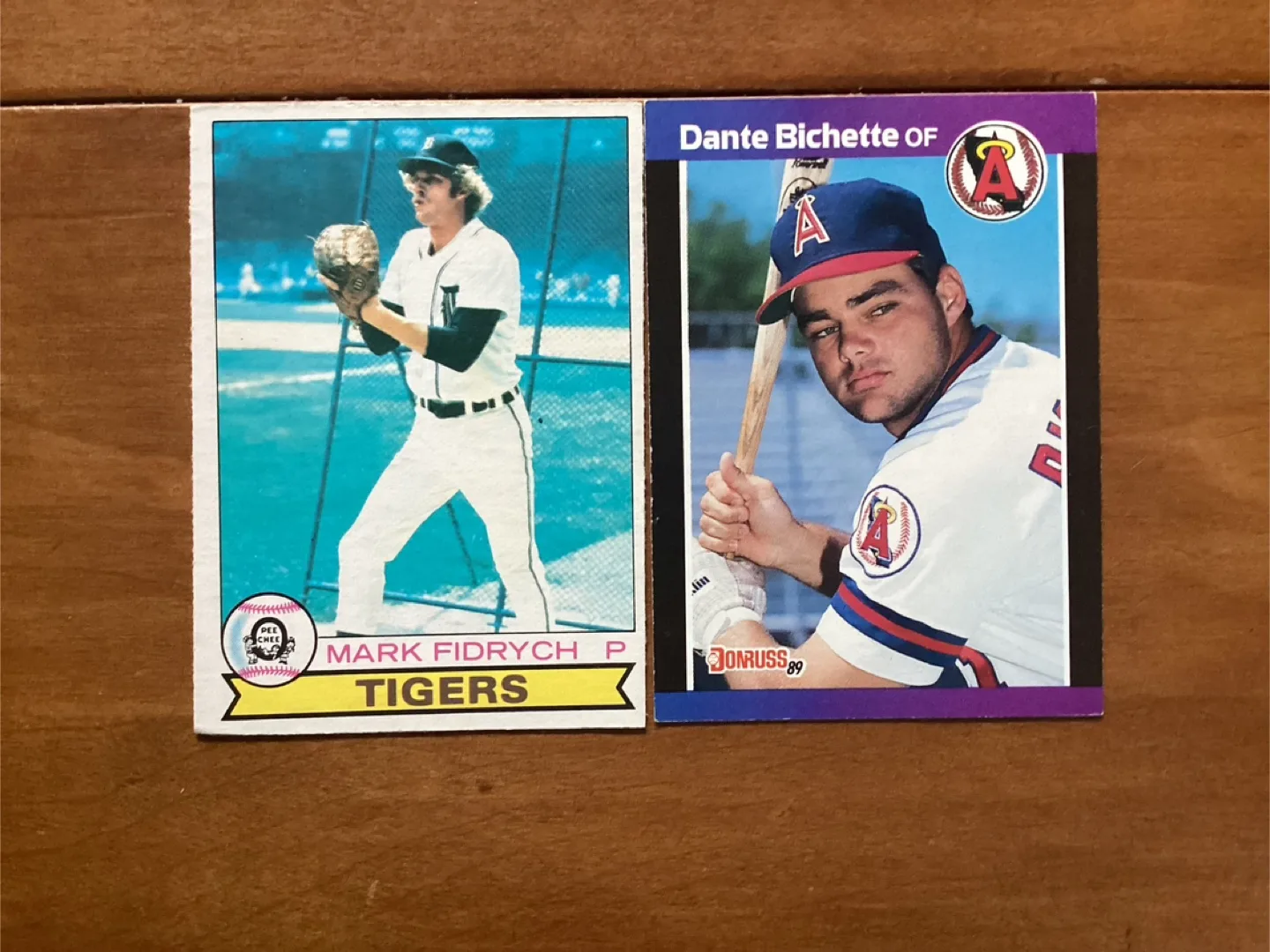 MLB Cards 1979 MARK FIDRYCH #329 & DANTE BICHETTE RC #635 thumbnail