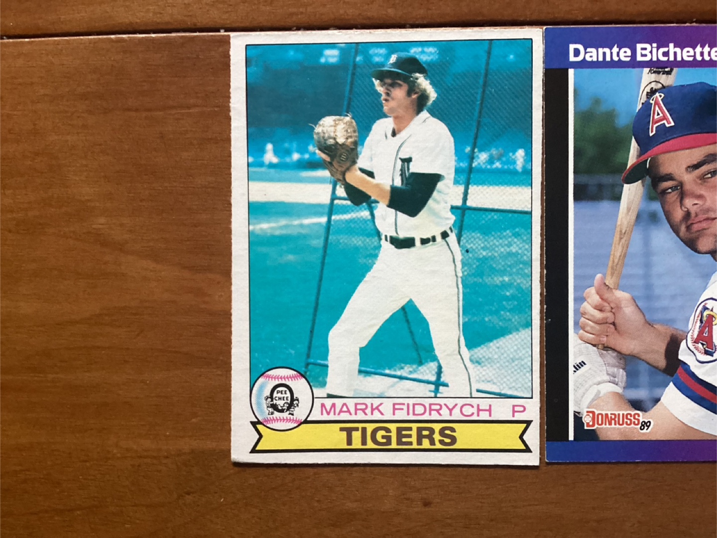MLB Cards 1979 MARK FIDRYCH #329 & DANTE BICHETTE RC #635 - photo 2