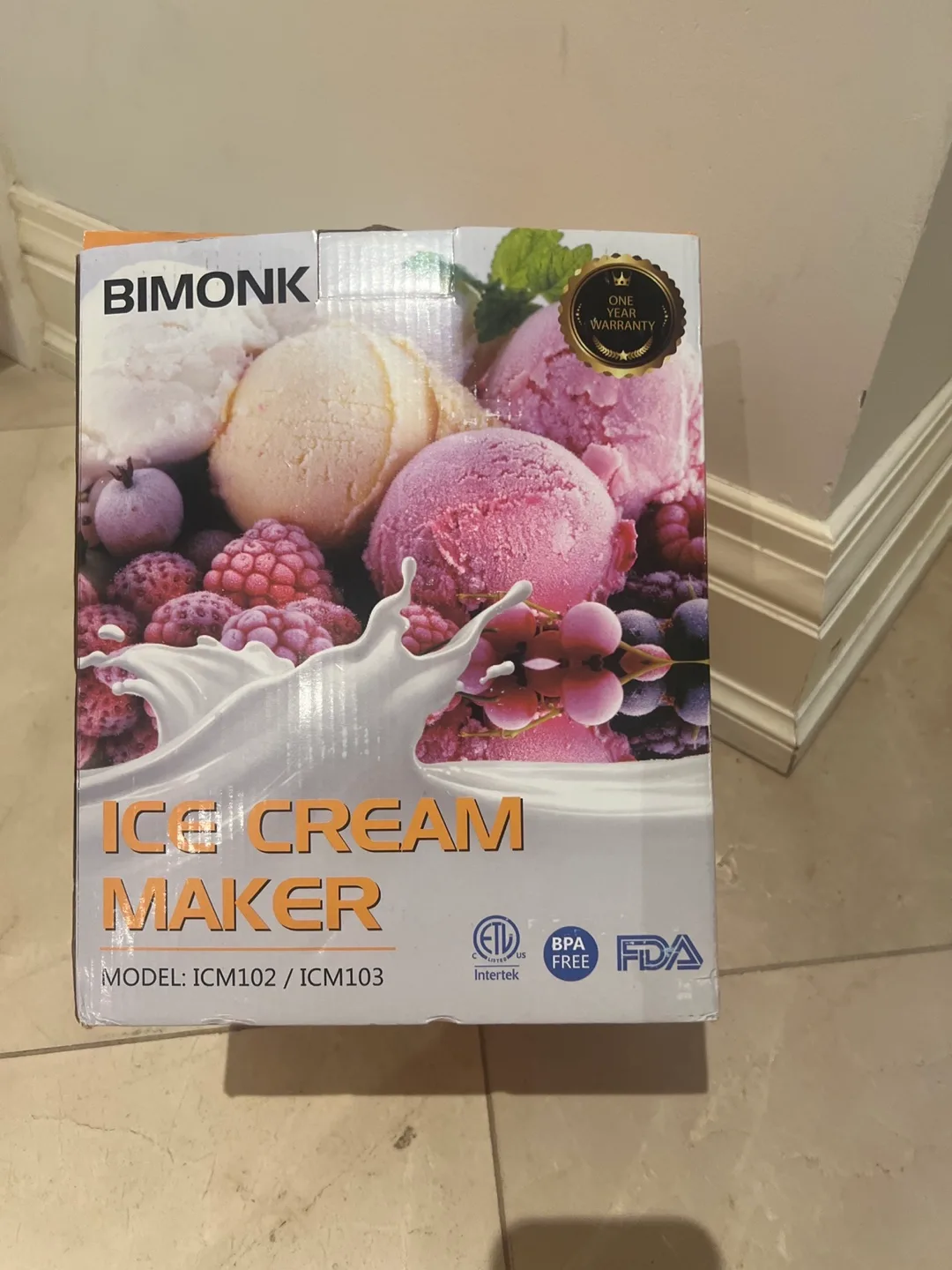 BIMONK Ice Cream Maker ICM102/ICM103 thumbnail