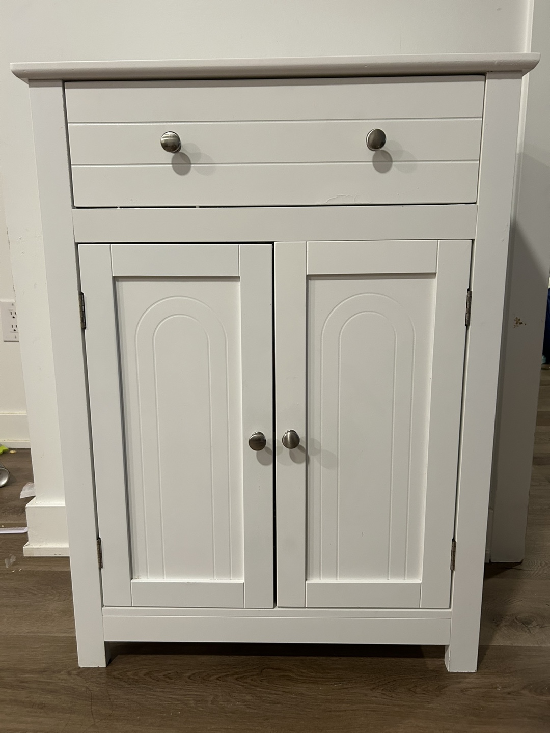 White Cabinet with Drawer