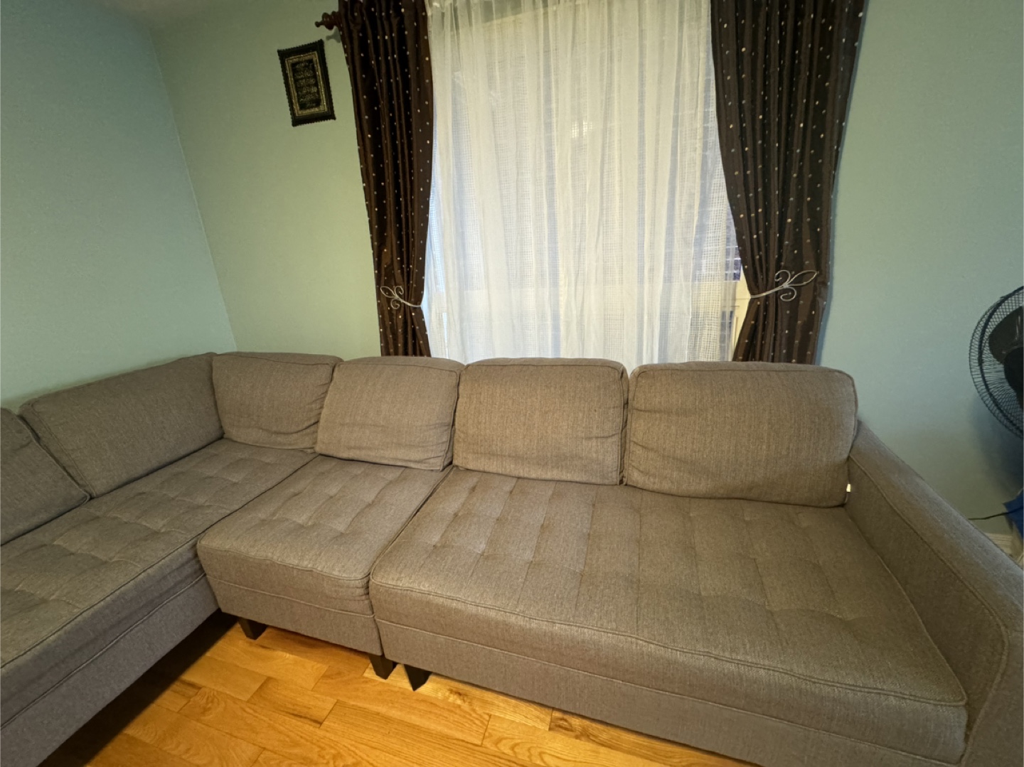 The Brick Sectional Sofa - Gray