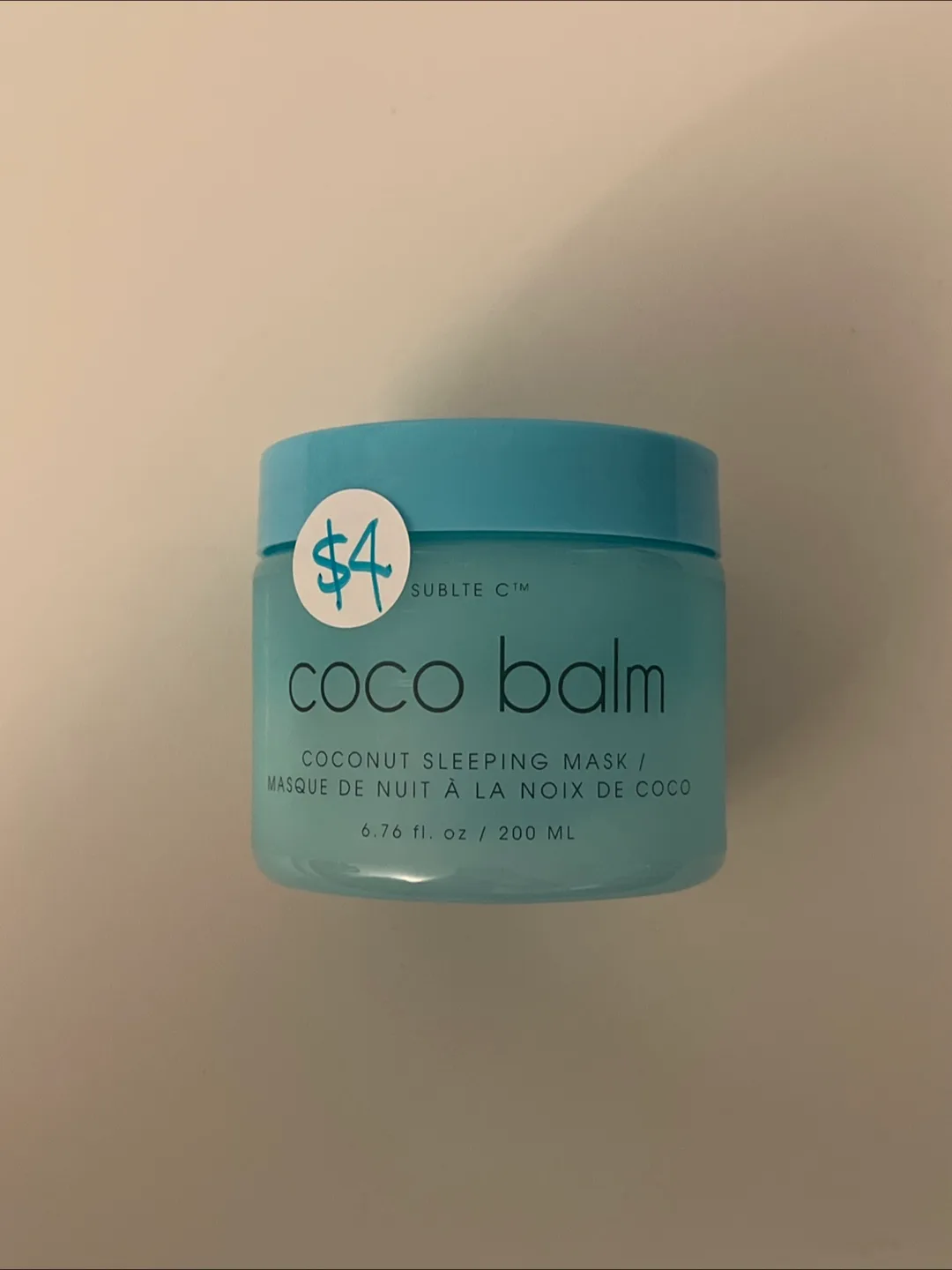 Sublte CTM Coco Balm Coconut Sleeping Mask thumbnail