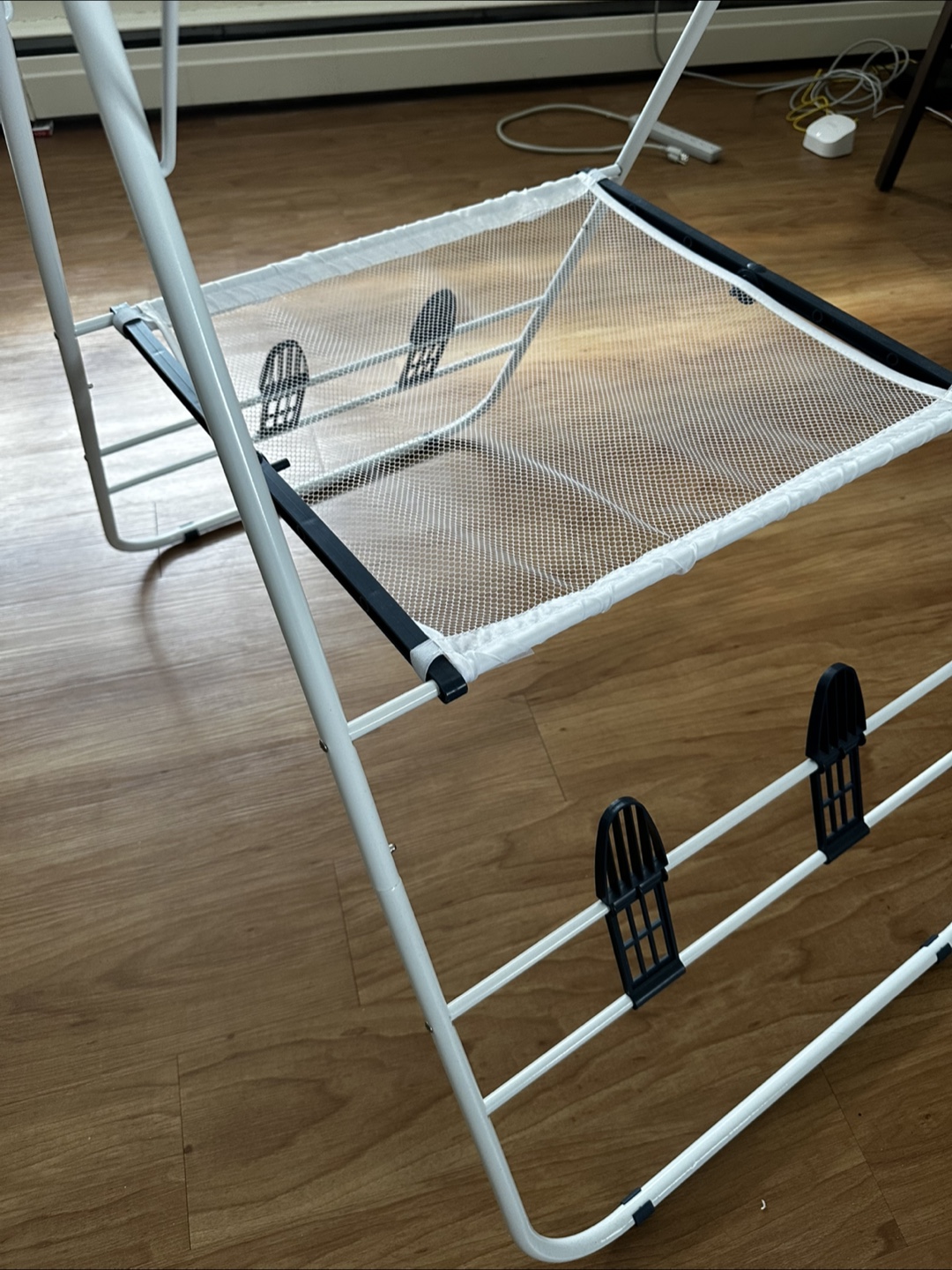 Foldable White Clothes Drying Rack - photo 4