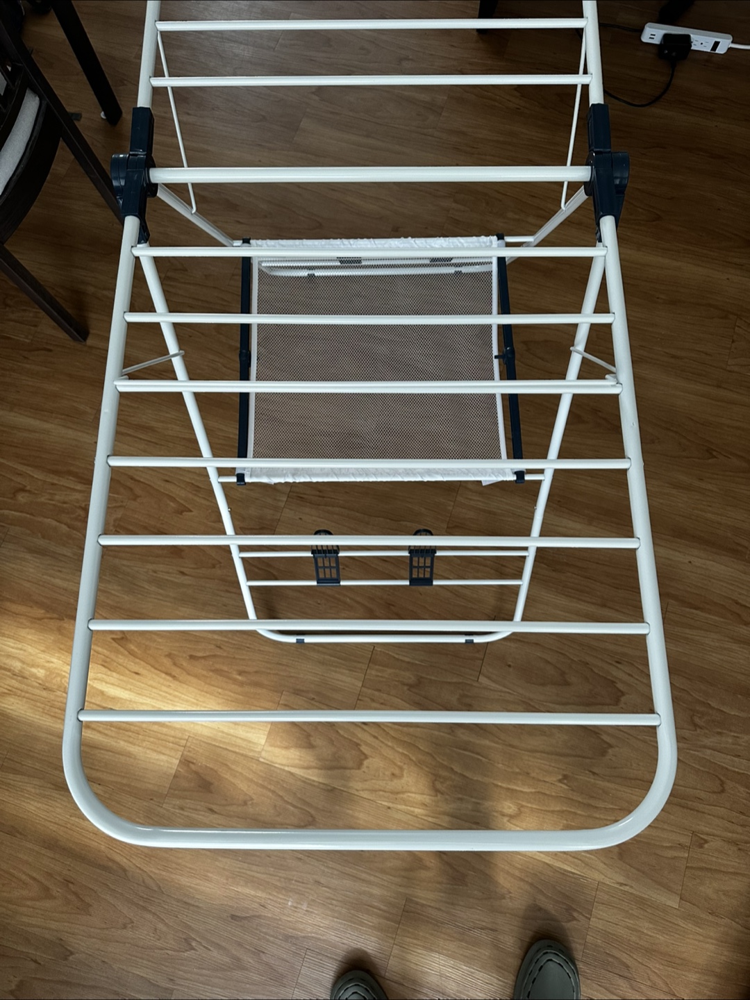 Foldable White Clothes Drying Rack - photo 3