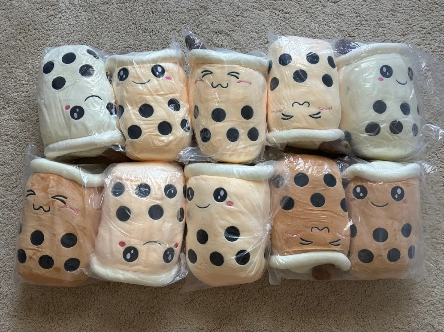 Boba Tea Plush Pillows Selling as Lot thumbnail
