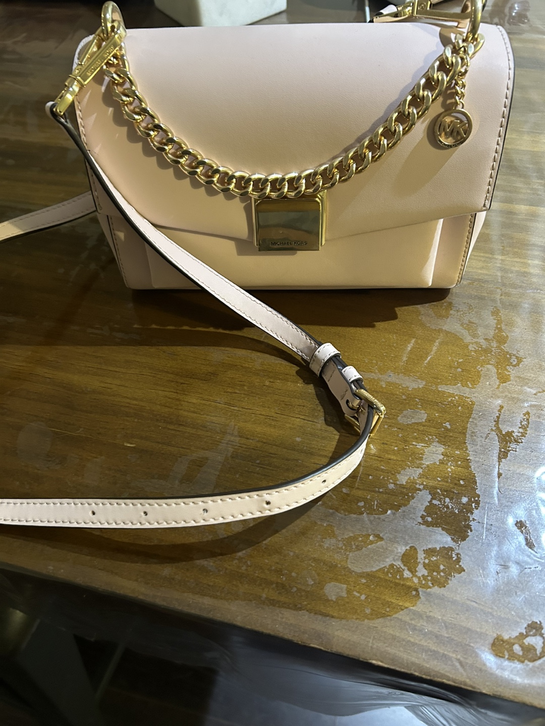 Michael Kors Pink Leather Crossbody Bag (NEVER USED) - photo 3