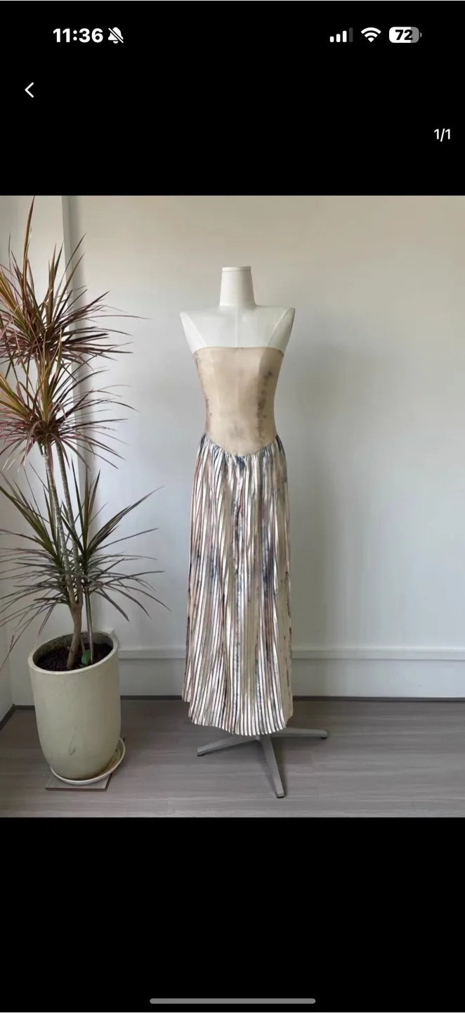 Pleated Maxi Dress