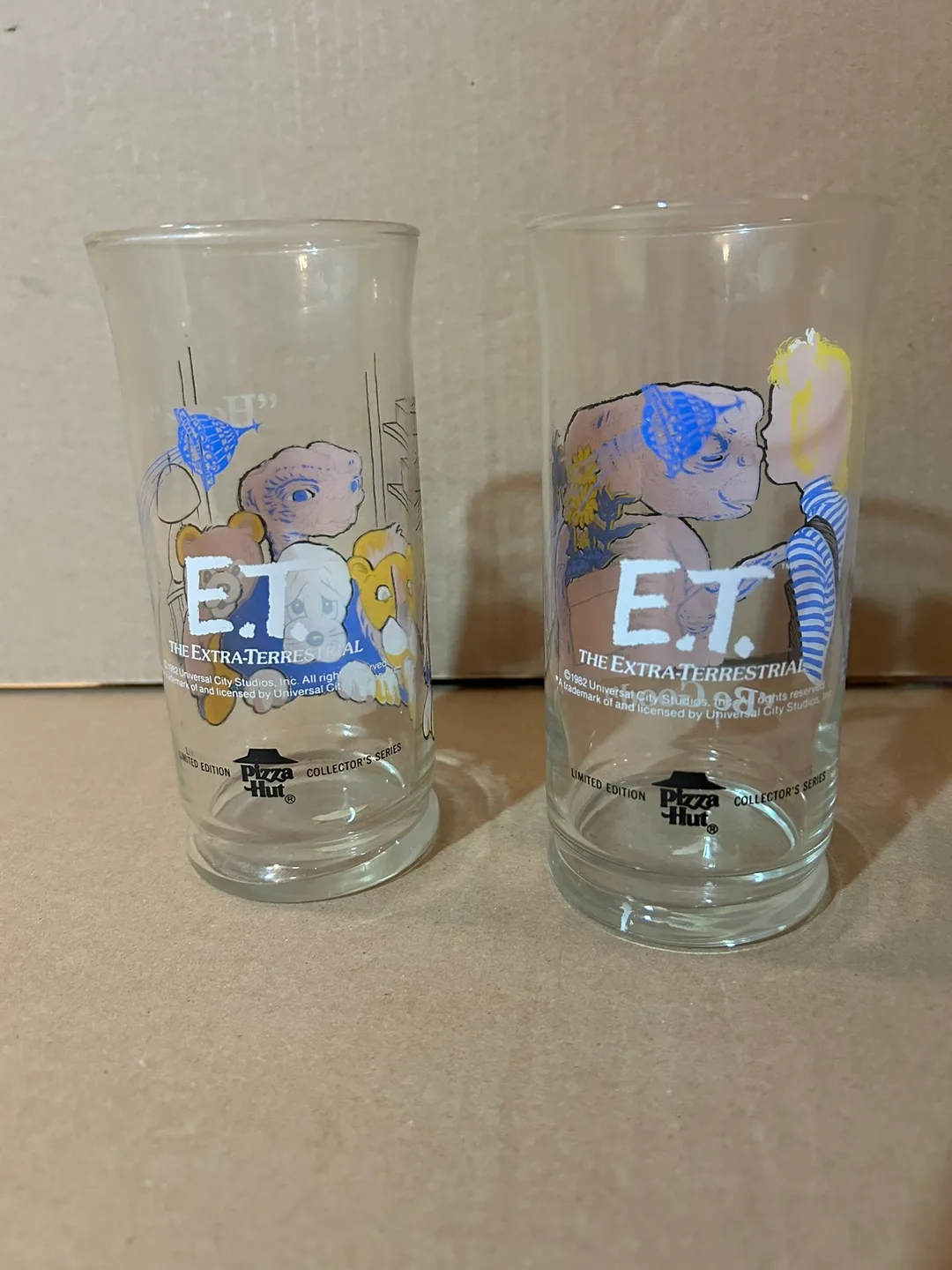 2 Vintage E.T. Pizza Hut Collector's Glasses thumbnail
