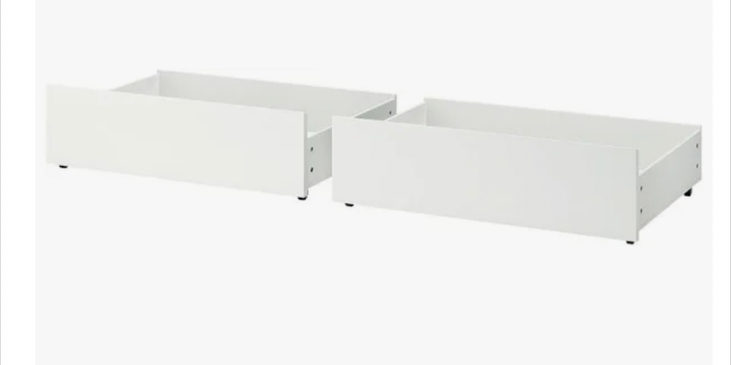 IKEA Bed Storage Boxes - White