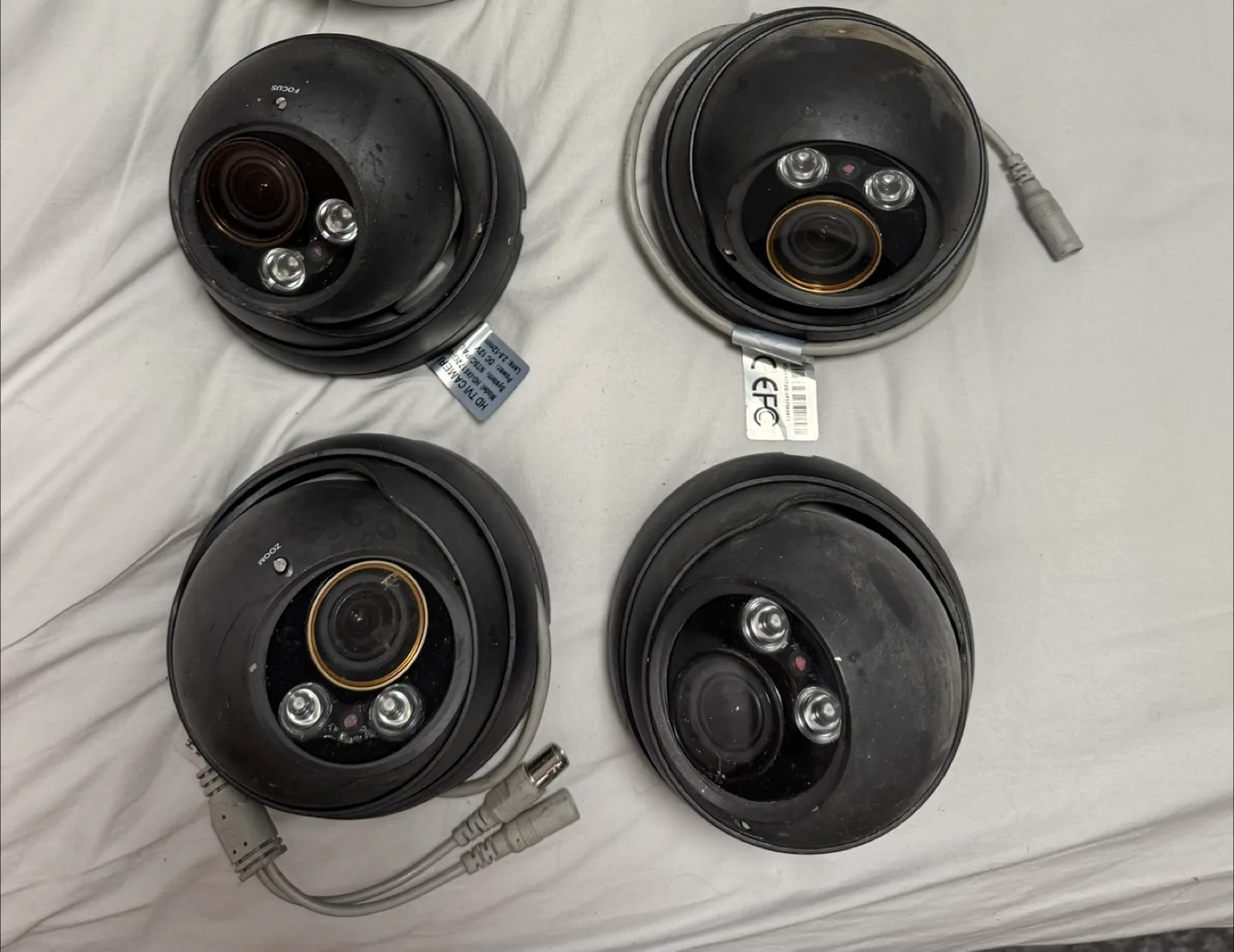 Security Dome Cameras - White & Black image indicator(3)