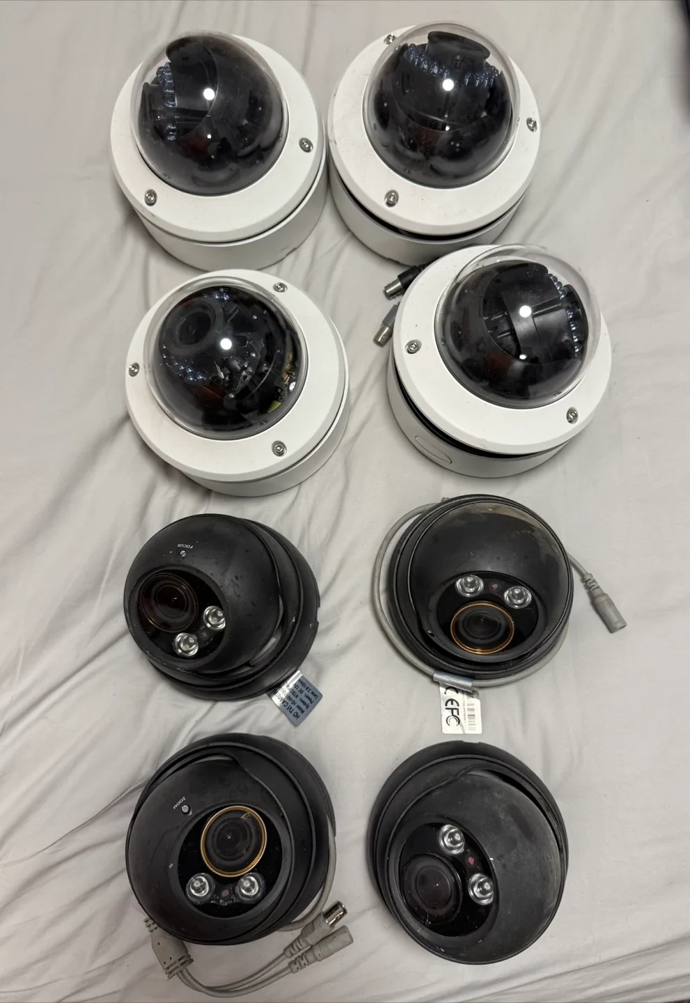 Security Dome Cameras - White & Black thumbnail