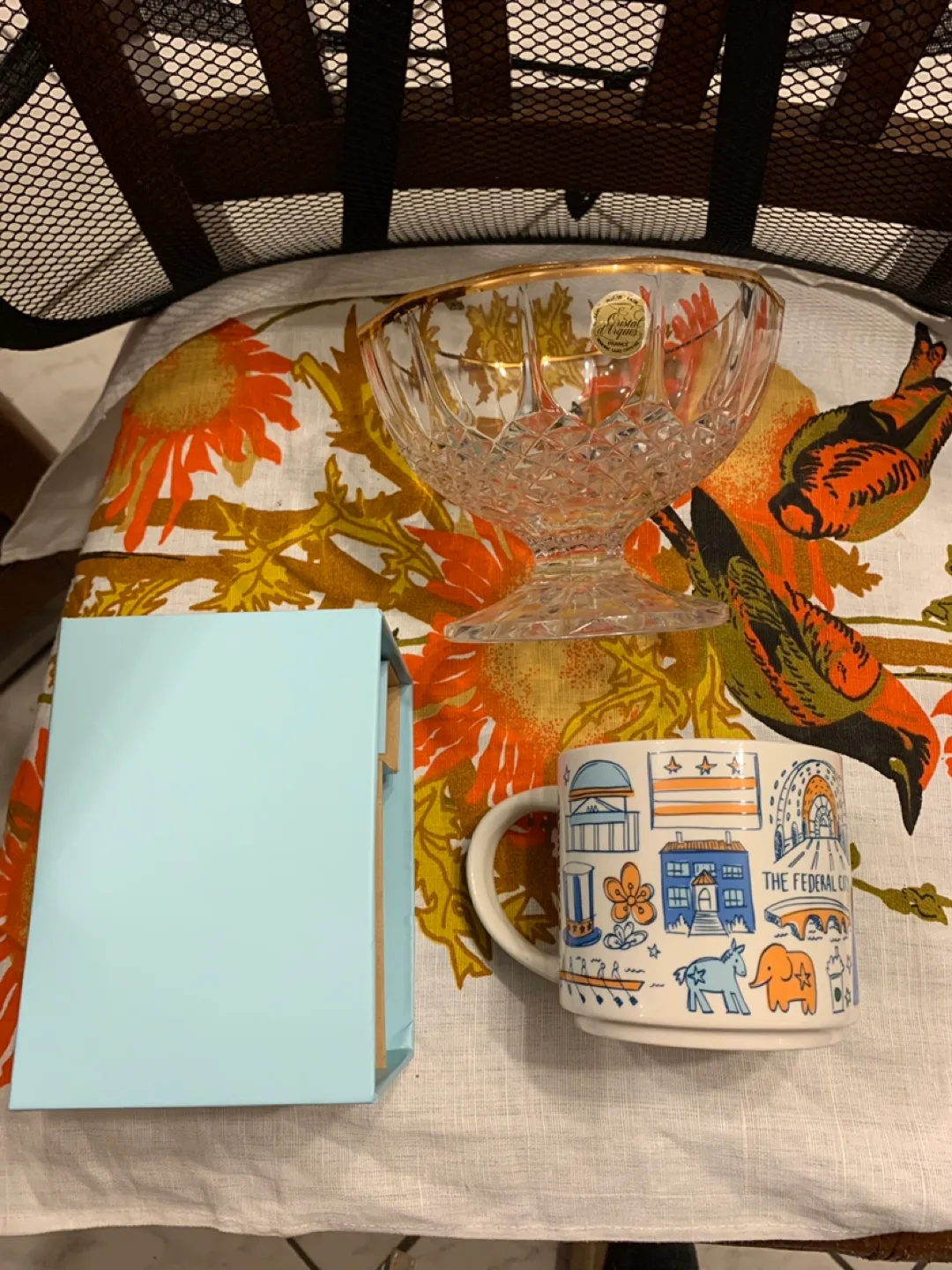 Crystal Bowl & new Starbucks Mug , obo thumbnail
