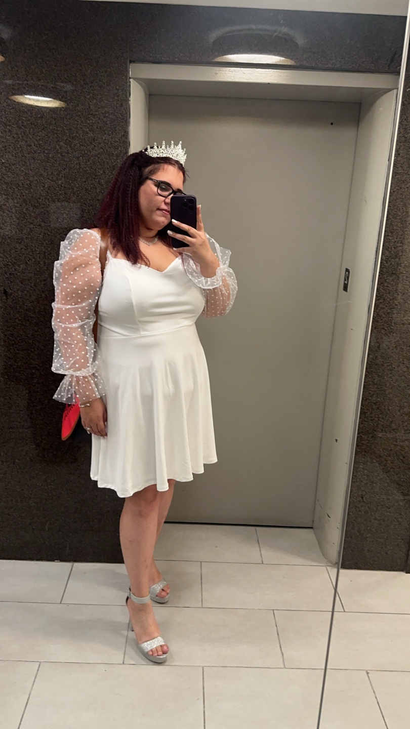 White dress