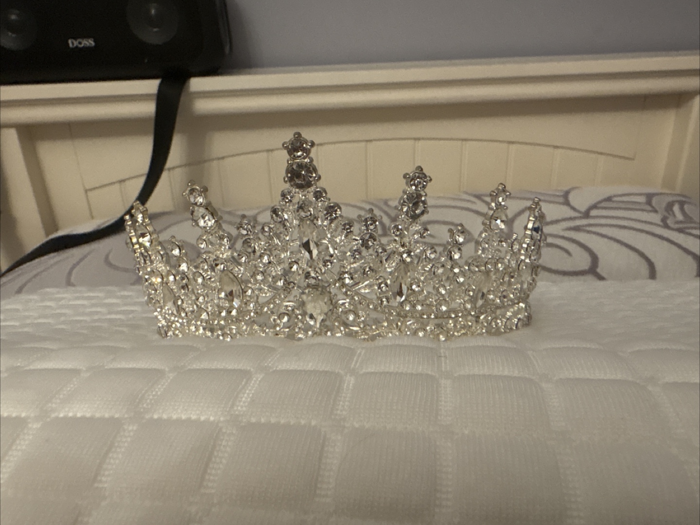 Silver Rhinestone Crown