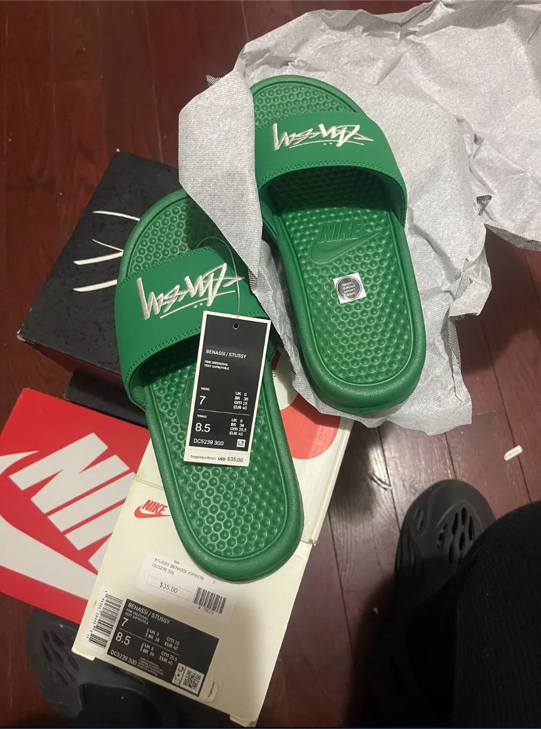 Nike Benassi x Stussy Slides thumbnail