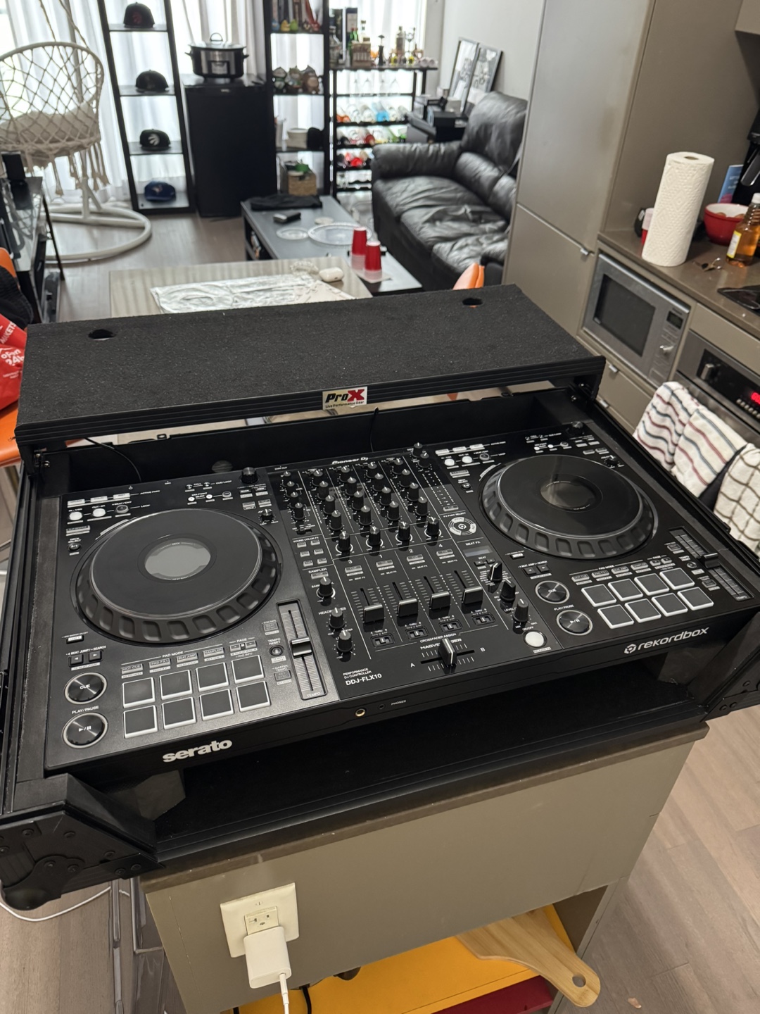 DDJ-FLX10 with decksaver + skins