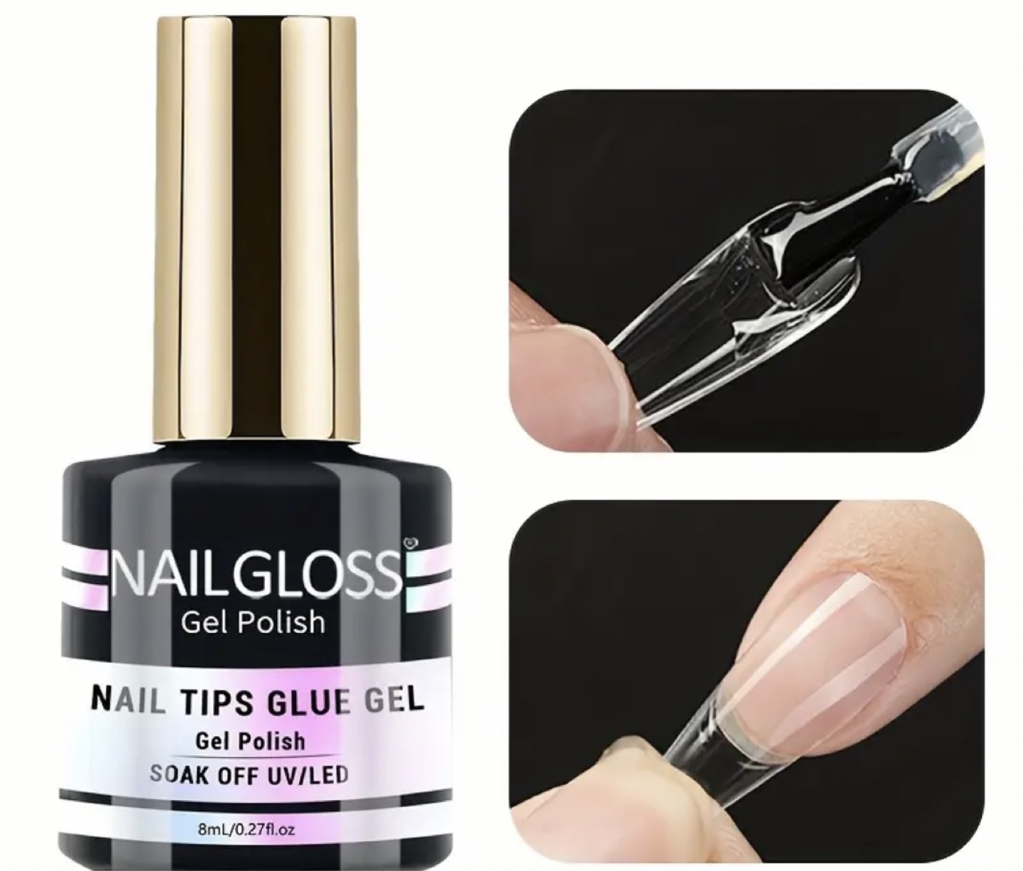 Nailgloss Nail Tips Glue Gel Polish