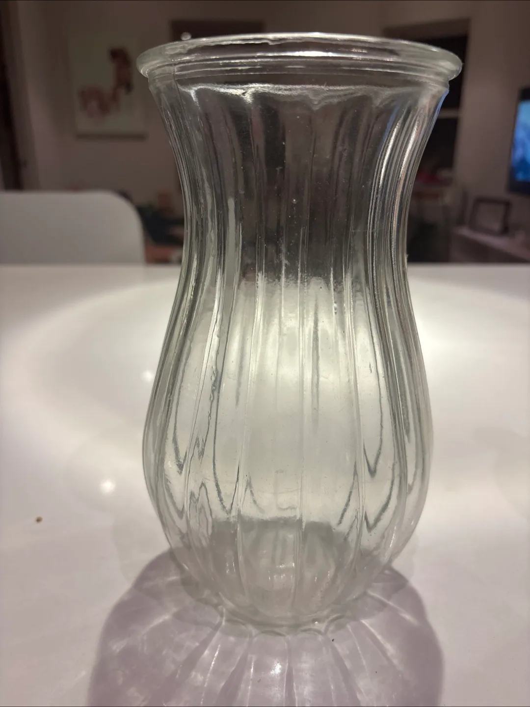 Clear Glass Vase thumbnail