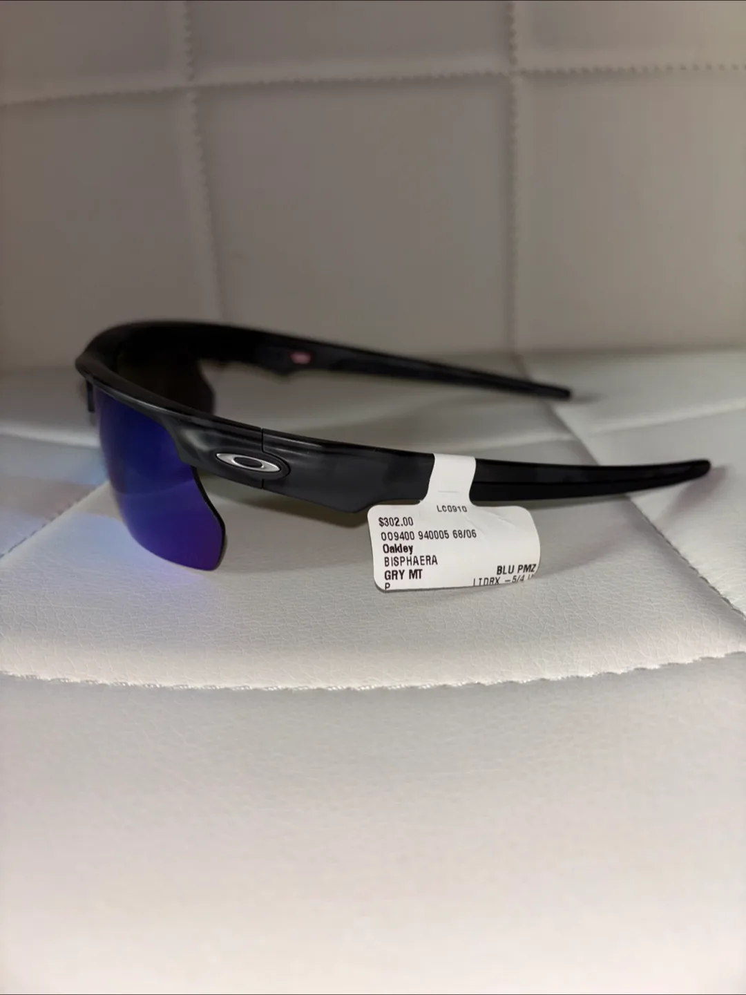 Oakley BiSphaera OO9400 - Grey Frame, Blue Polarized Lenses thumbnail