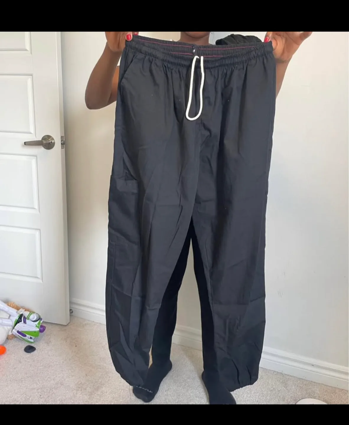 Black Scrub Set - Top & Pants thumbnail