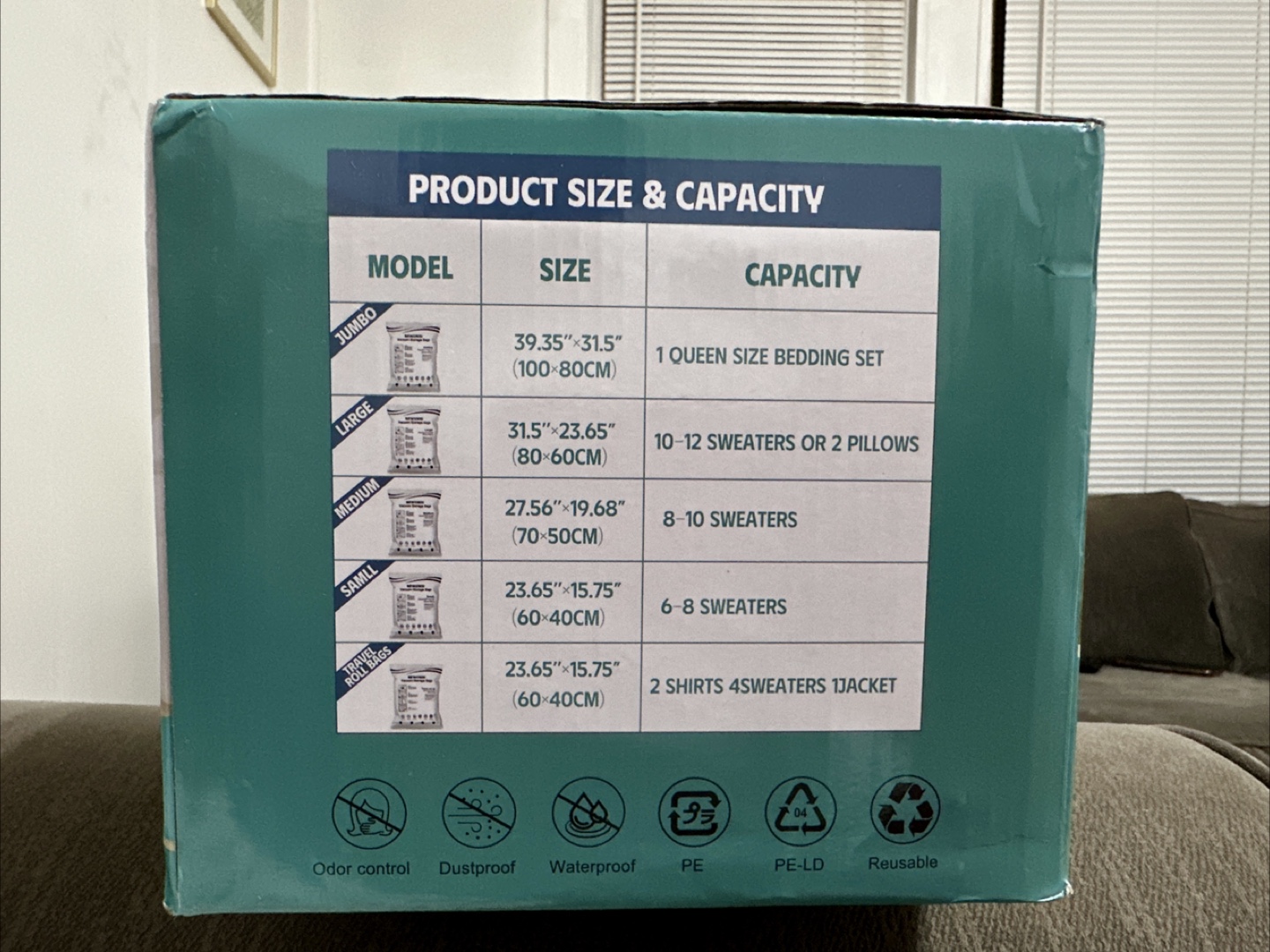 Newunisi Vacuum Storage Bags 20 Pack w/ Hand Pump - photo 3