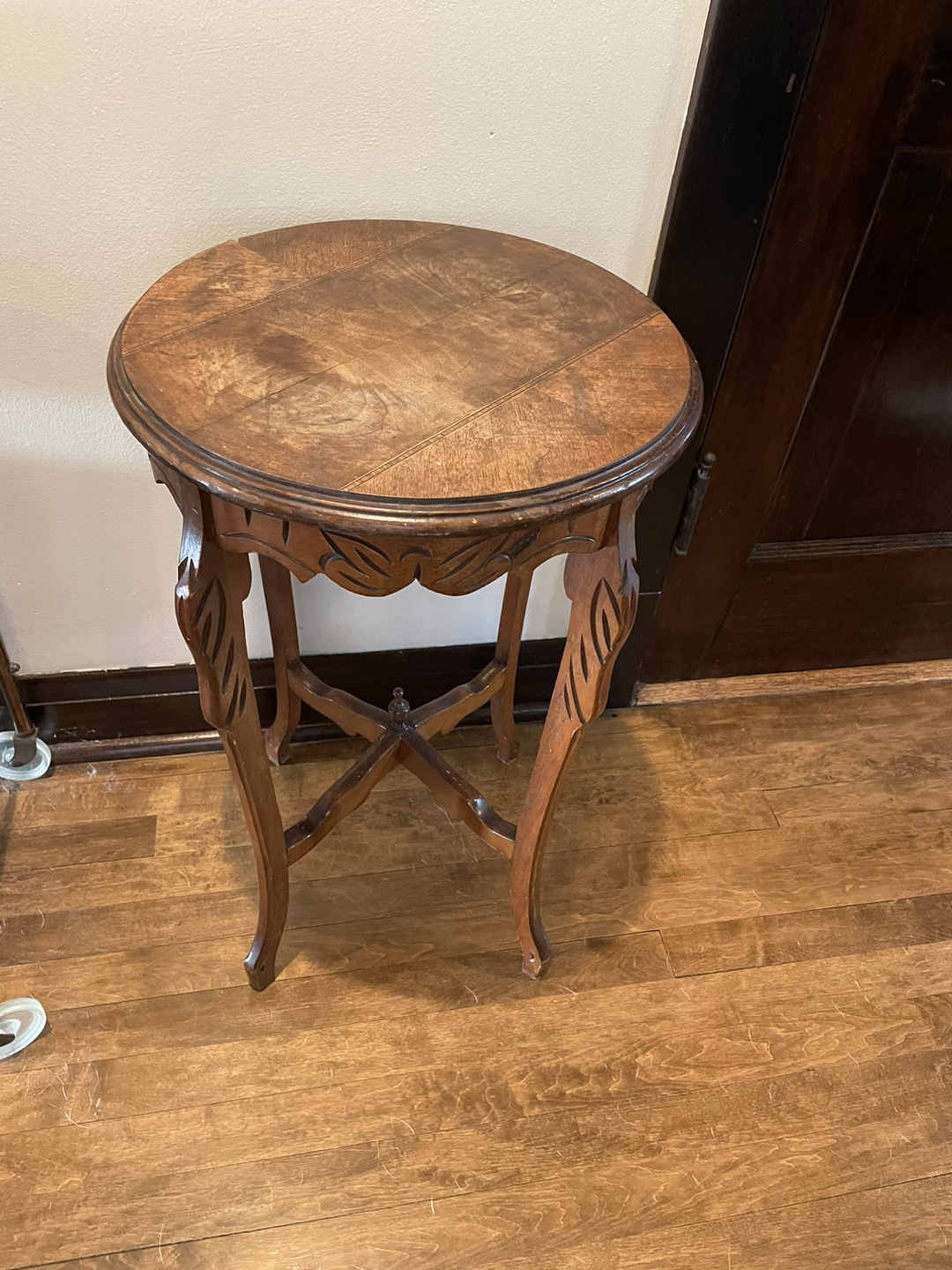 Vintage Round Wooden Accent Tables