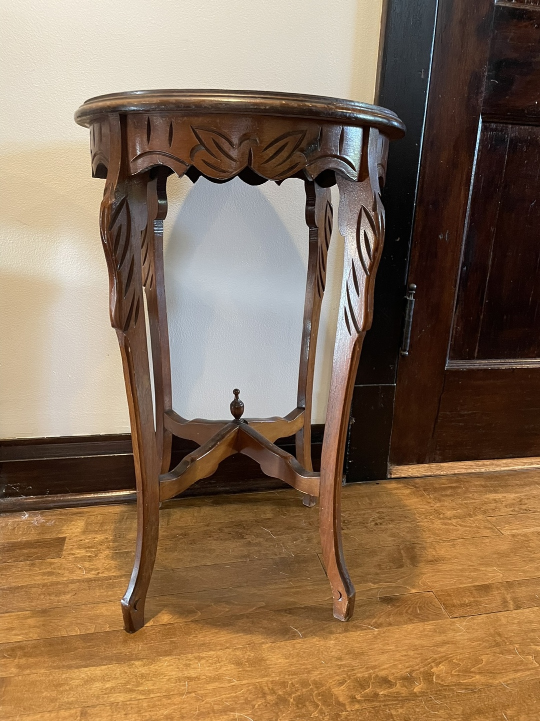 Vintage Round Wooden Accent Tables - photo 2