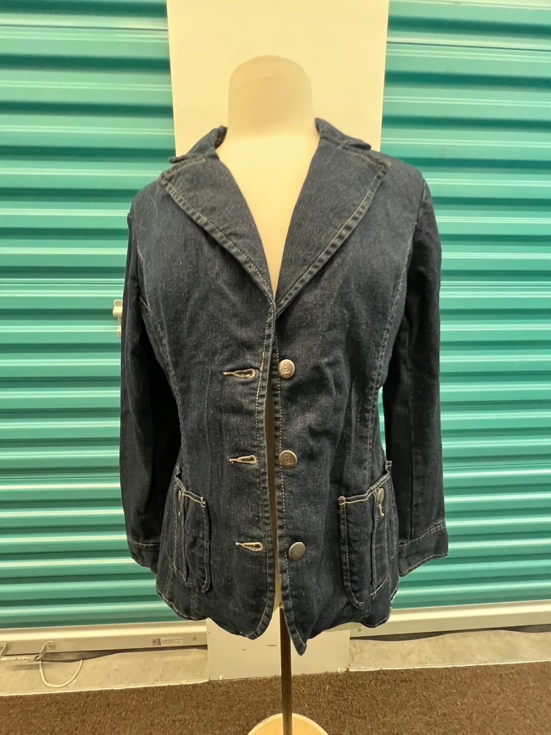 Denim Jacket & Skirt- Cotton, Polyester, Spandex Blend