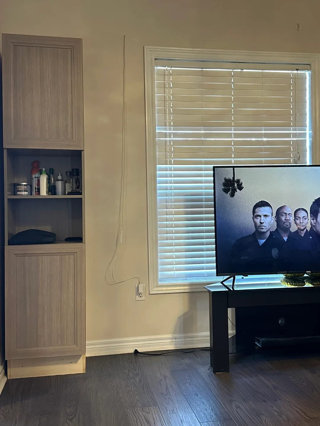 Tall Grey Storage Cabinet image indicator(2)