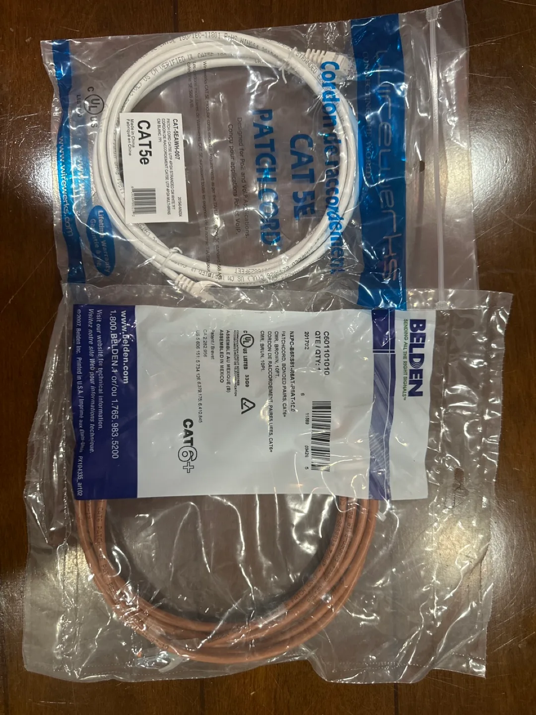 $ 4 each Wirewerks CAT5e & Belden CAT6 Patch Cords thumbnail