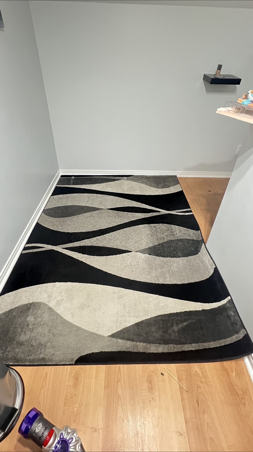5 —Area Rug - Black/Grey Pattern - photo 3