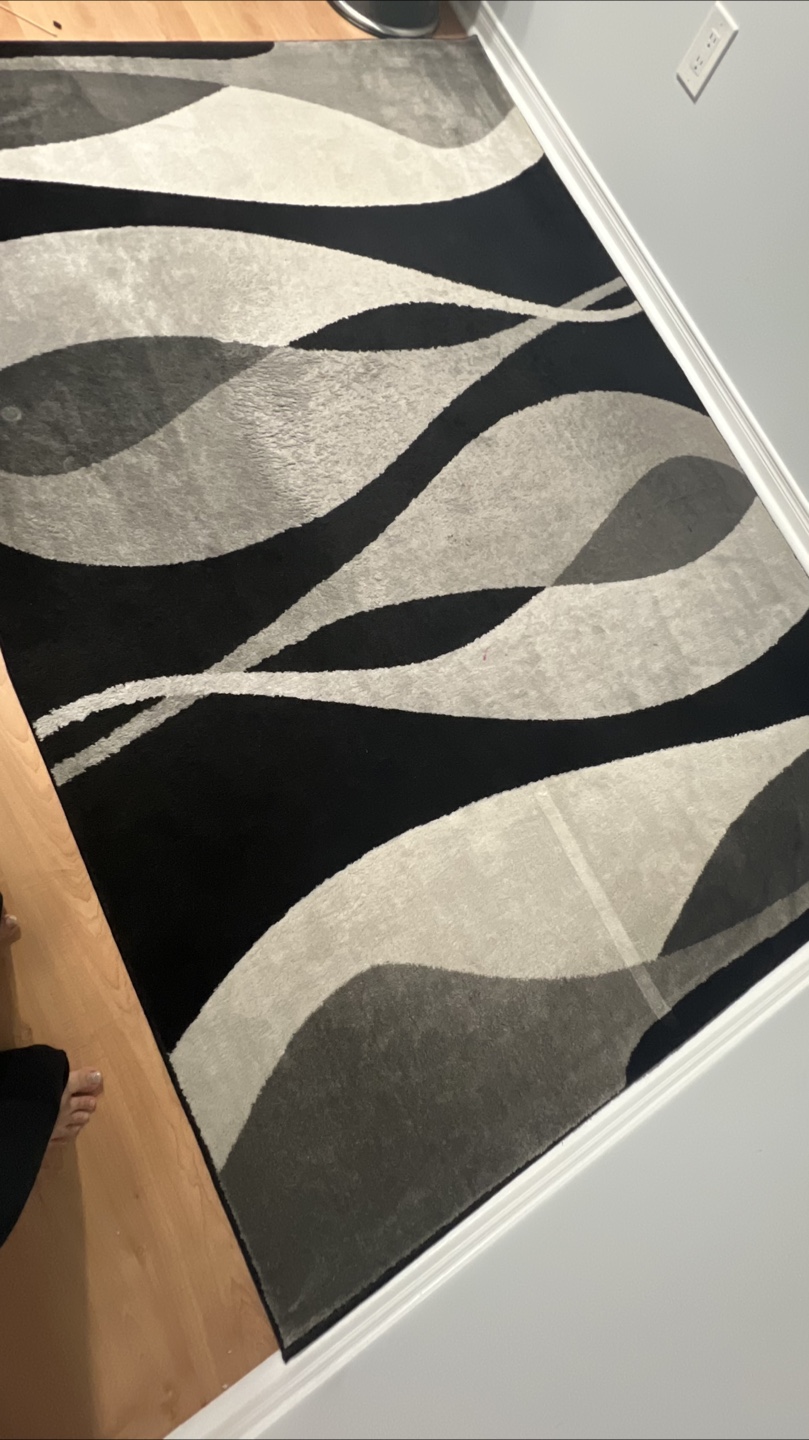 5 —Area Rug - Black/Grey Pattern - photo 4