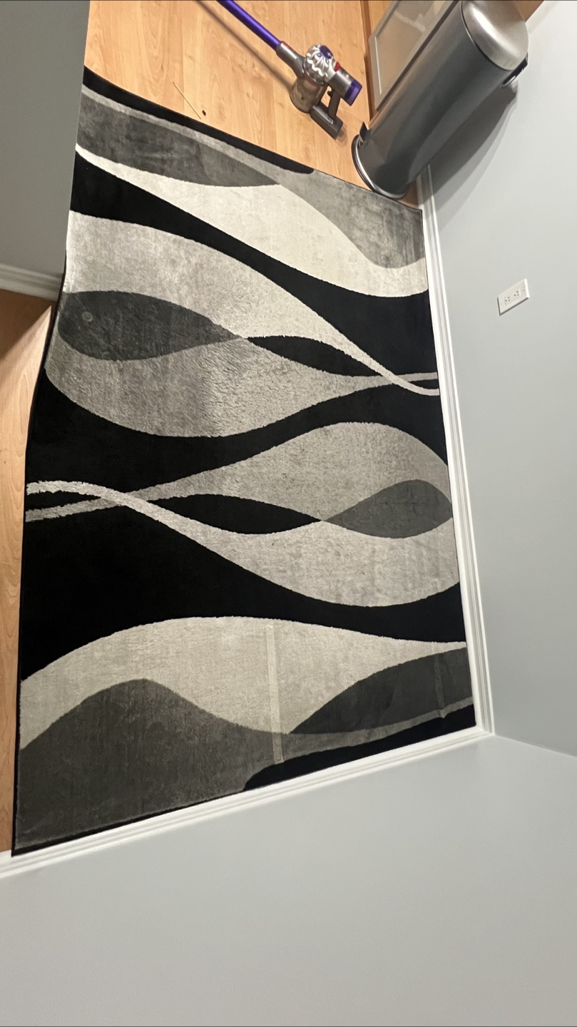 5 —Area Rug - Black/Grey Pattern - photo 5