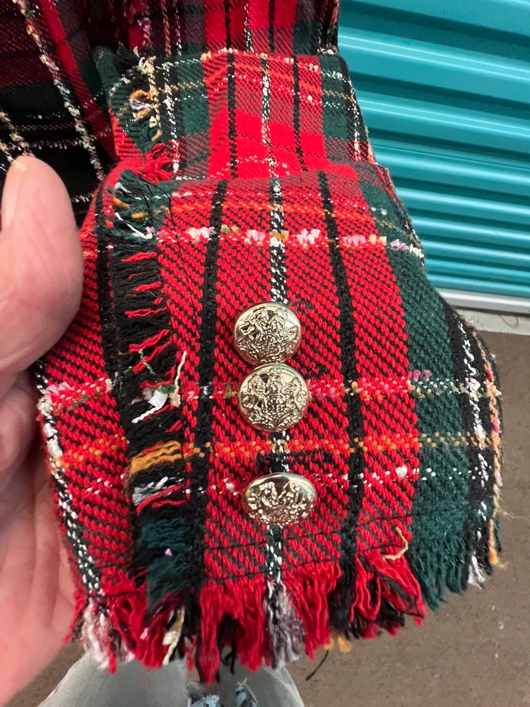 Maison Cinqcent Plaid Blazer - Size M image indicator(3)