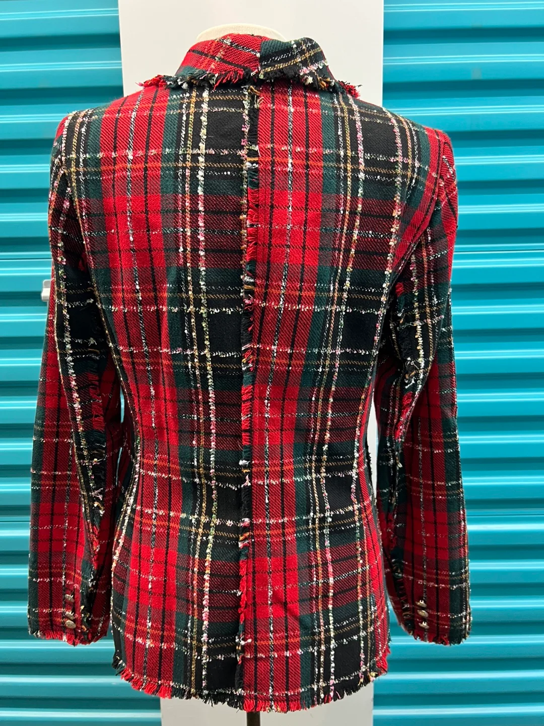 Maison Cinqcent Plaid Blazer - Size M image indicator(2)