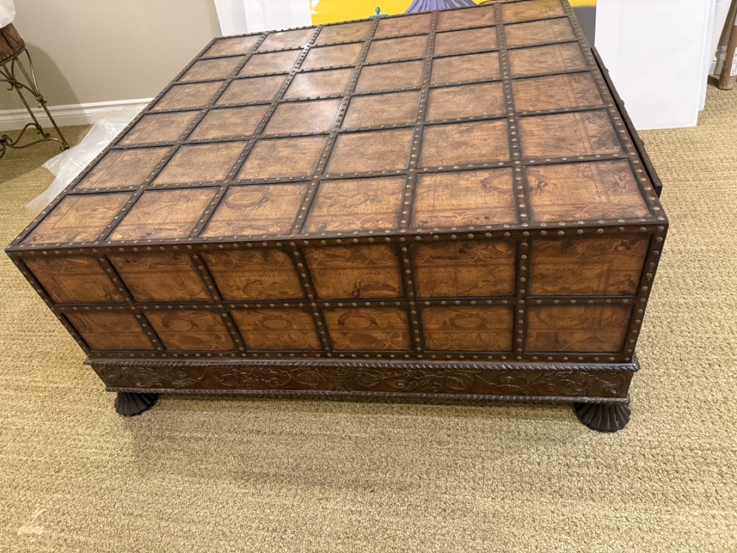 Unique Wooden Coffee Table with Storage - photo 3