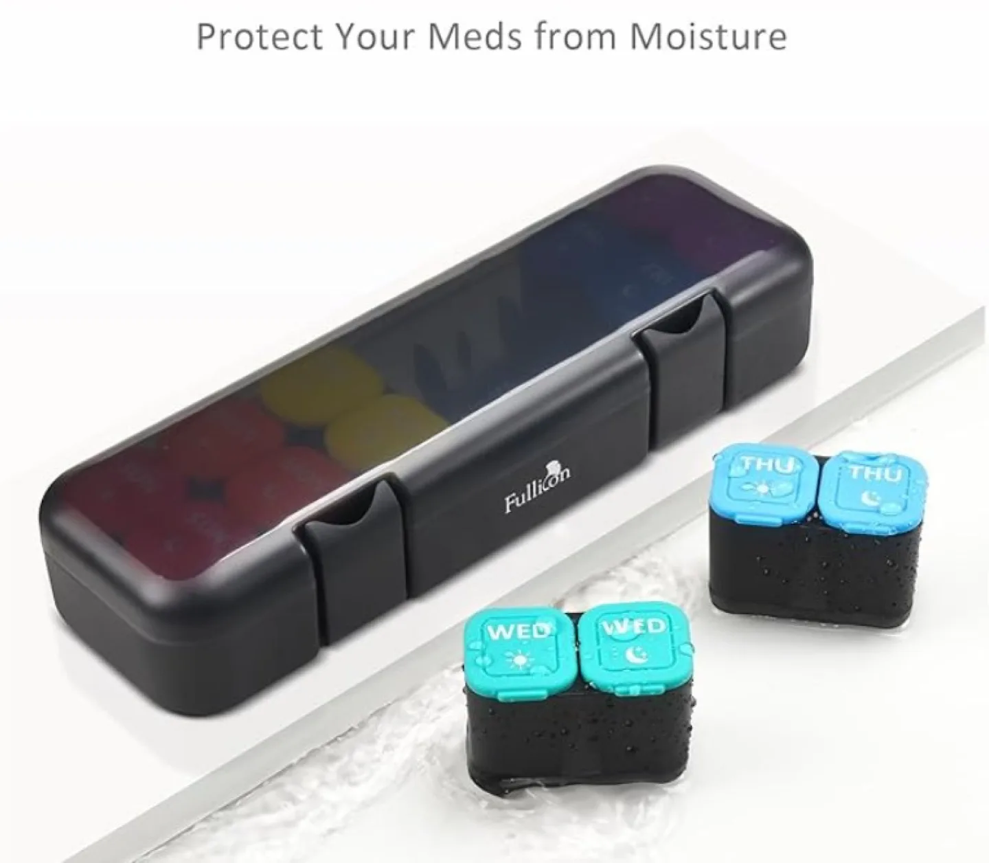 Fullicon Pill Organizer - Large Capacity image indicator(4)