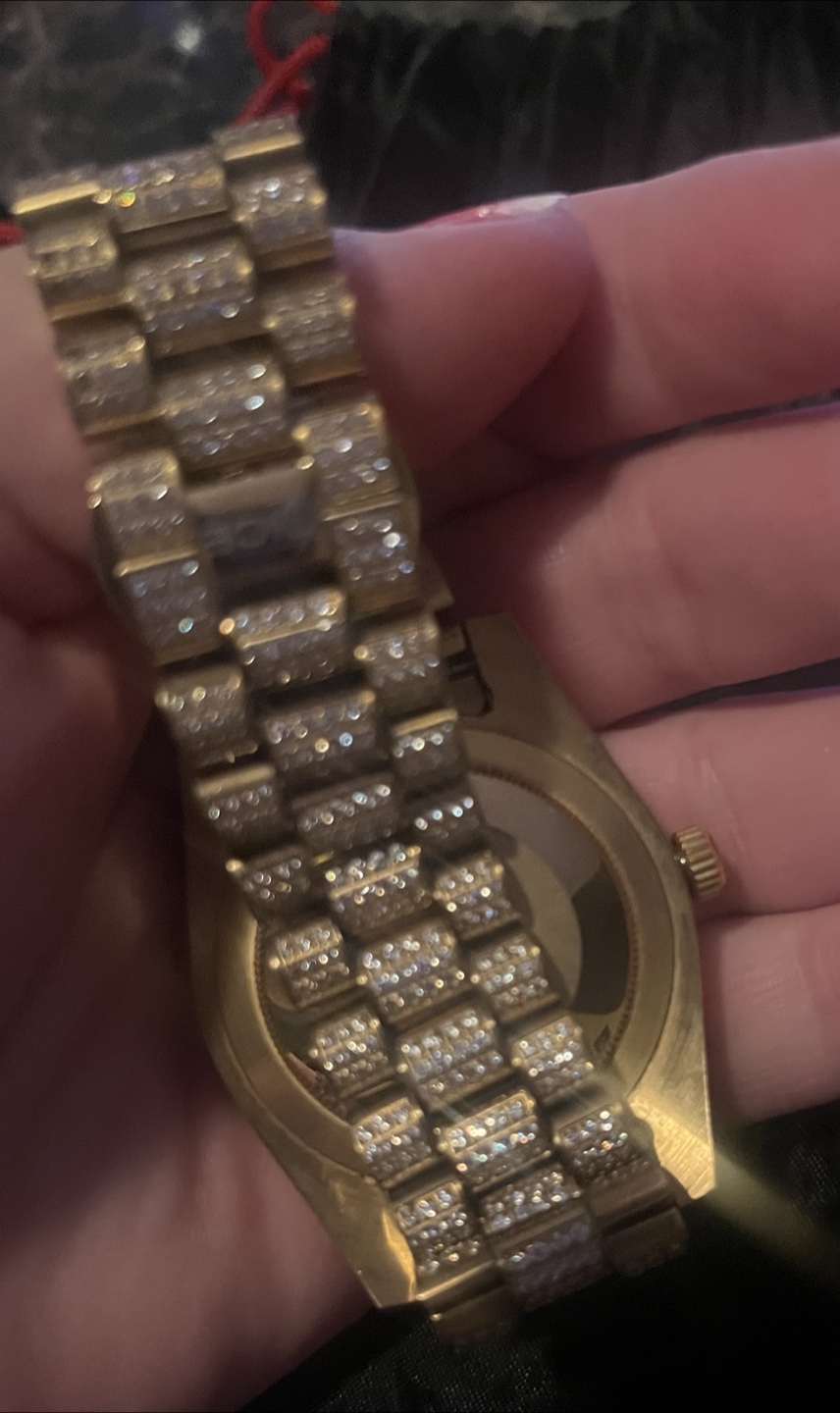 Gold plated bling Watch - photo 4
