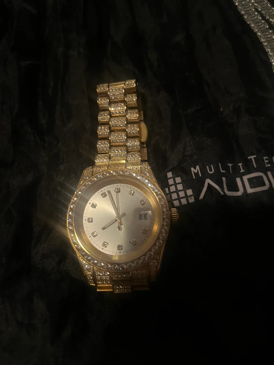Gold plated bling Watch thumbnail