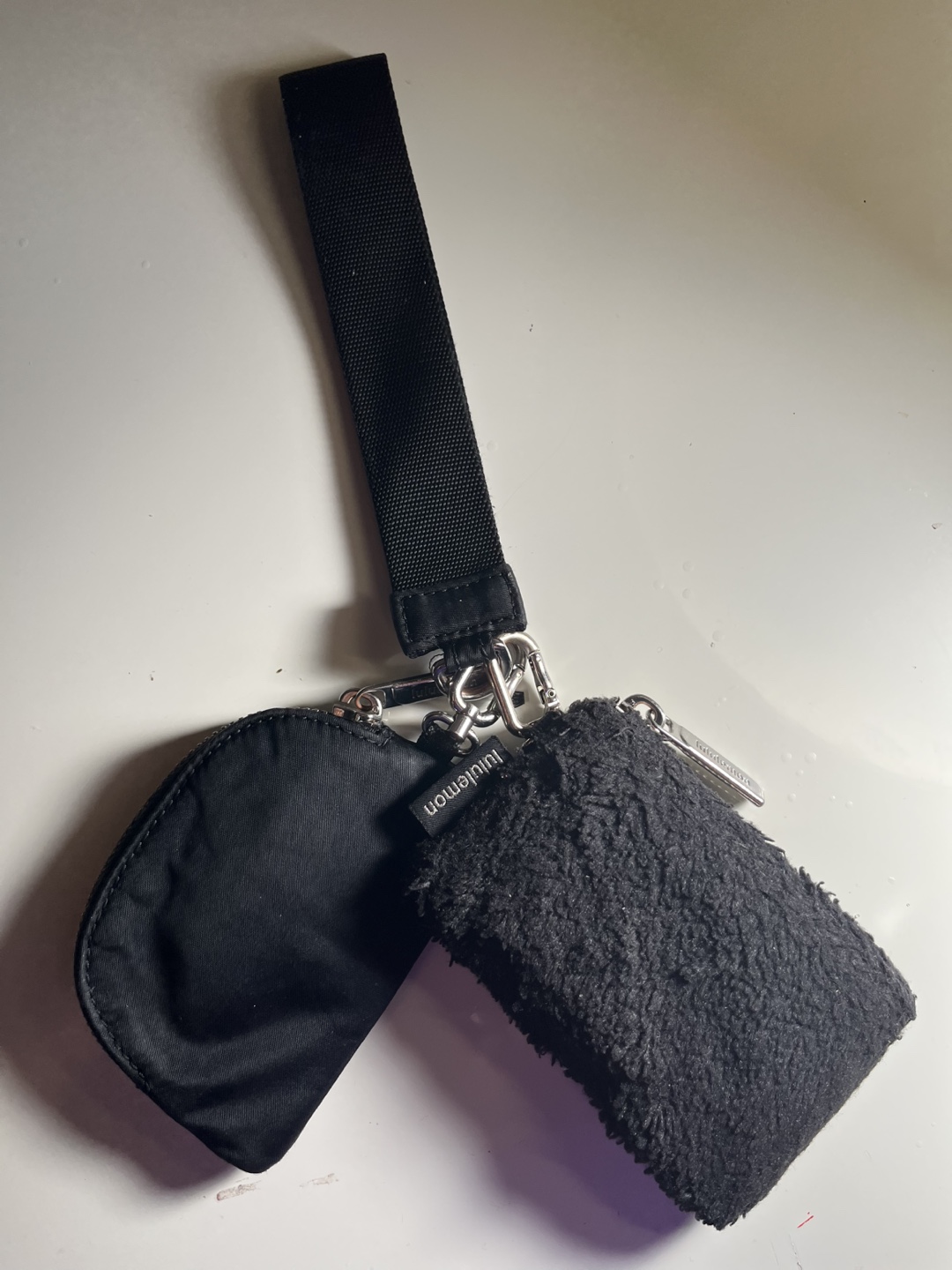 Lululemon Dual Pouch Wristlet Black