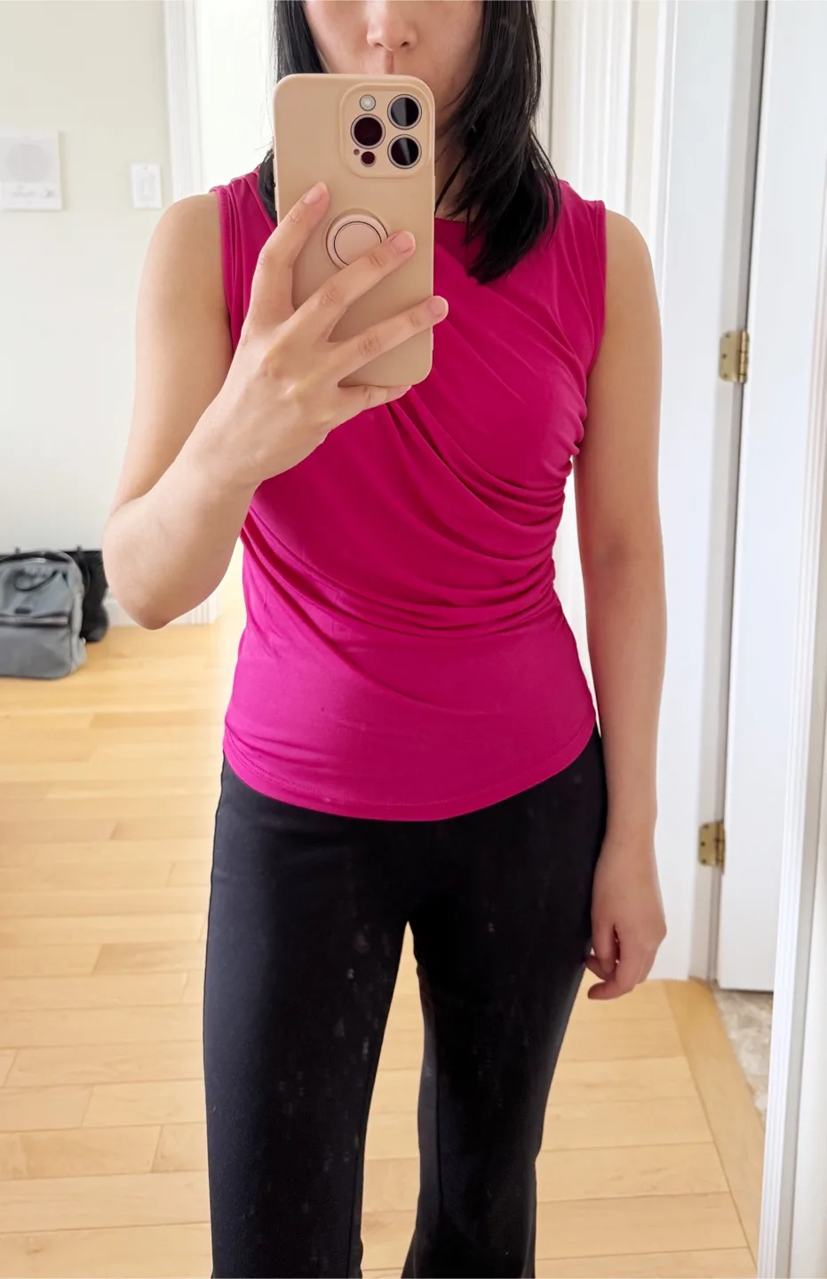 Fuchsia Ruched Top - Size Small/Medium image indicator(5)