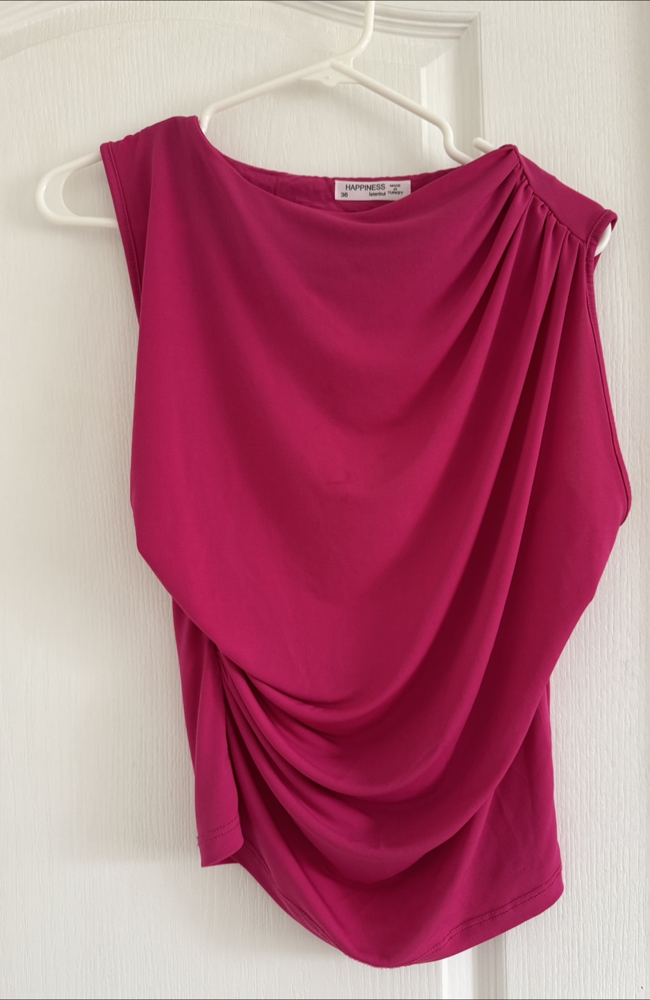 Fuchsia Ruched Top - Size Small/Medium - photo 2