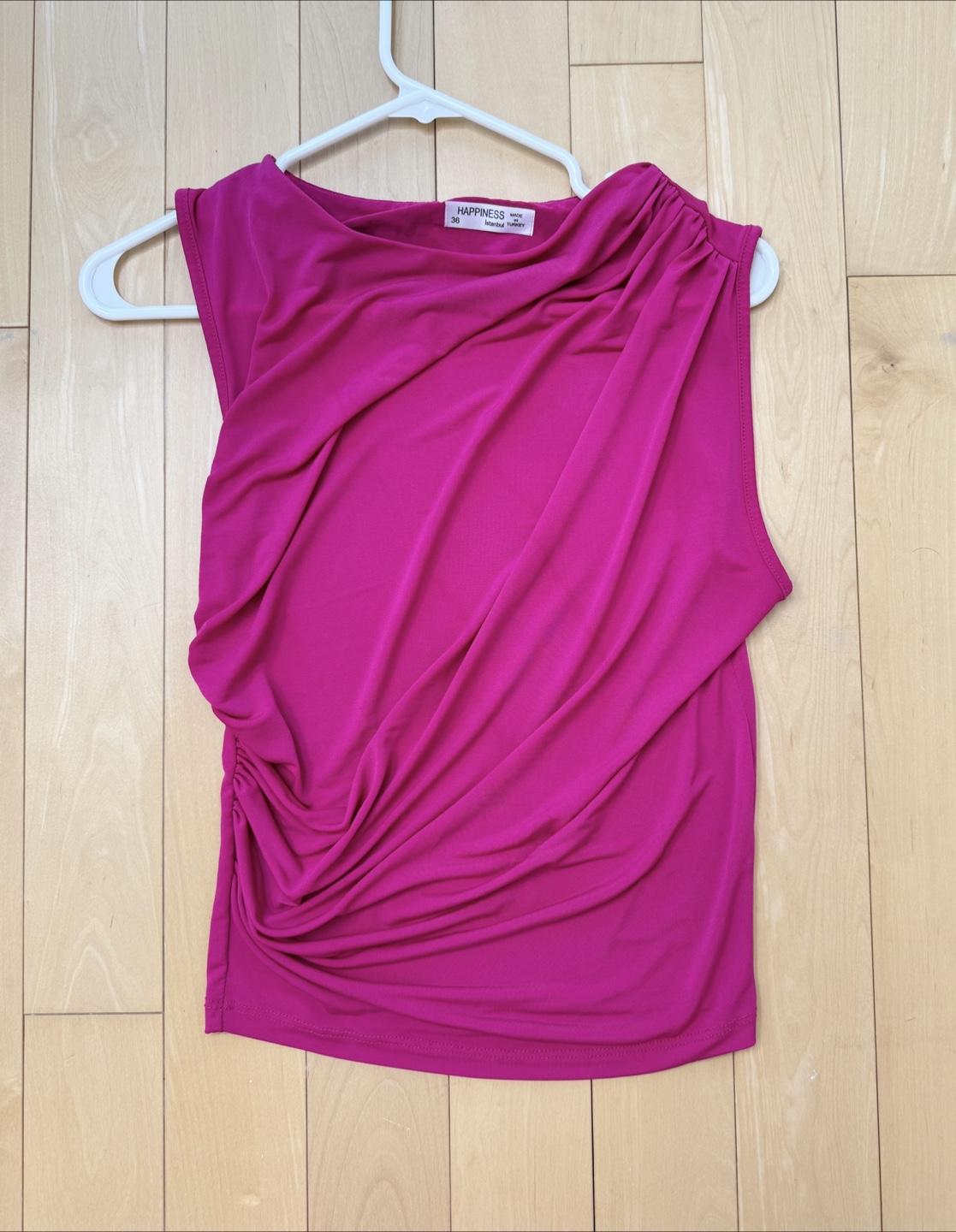 Fuchsia Ruched Top - Size Small/Medium - photo 3